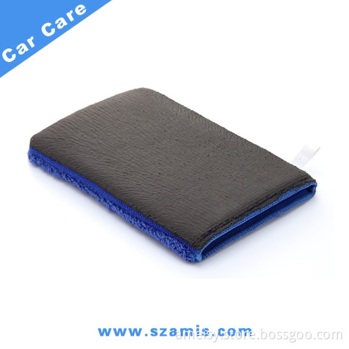China Heavy Grade Car Wash Microfiber Magic Clay Bar Polishing Glove